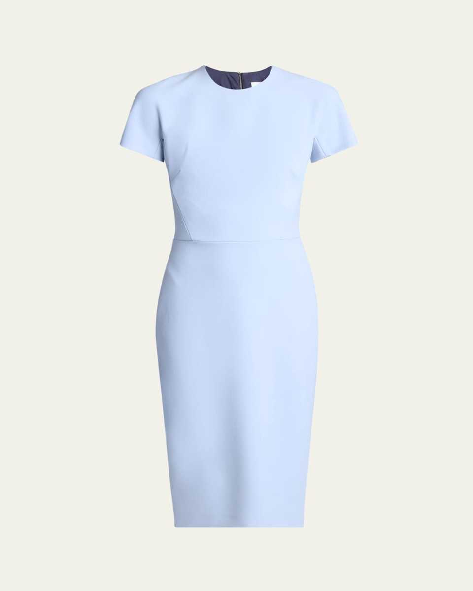 Fitted Wool Blend T-Shirt Dress